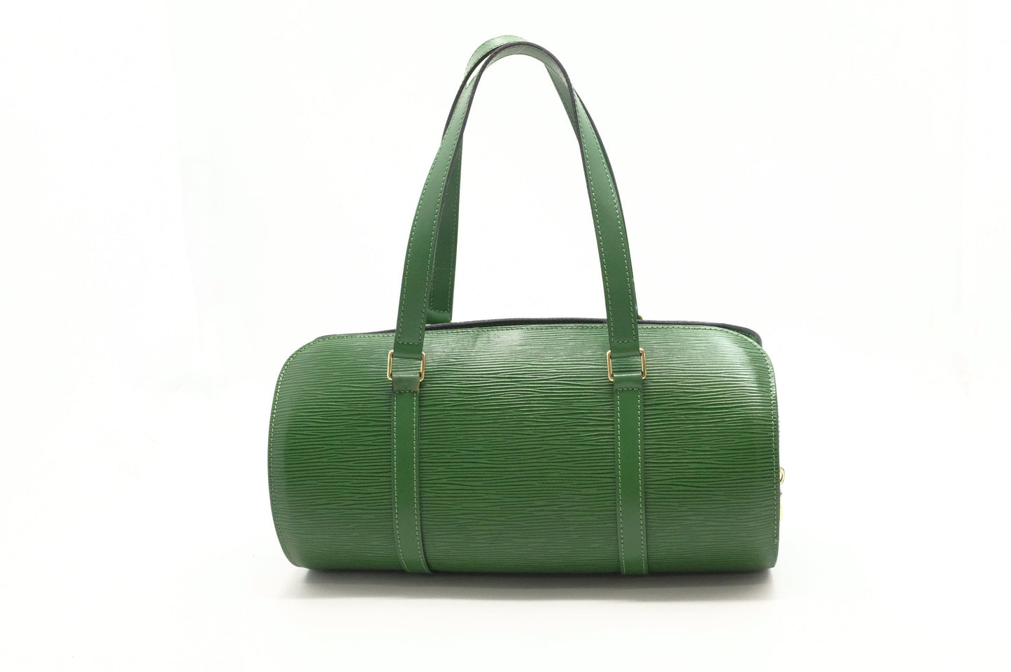 Louis Vuitton Soufflot Green Leather Epi Handbag