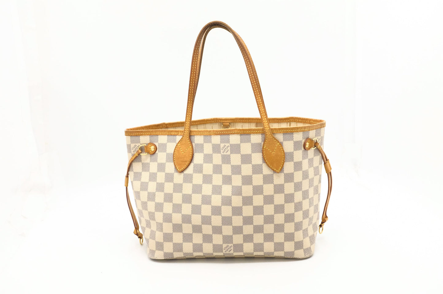Louis Vuitton Neverfull PM Azur Damier Canvas Tote Bag Canvas 5