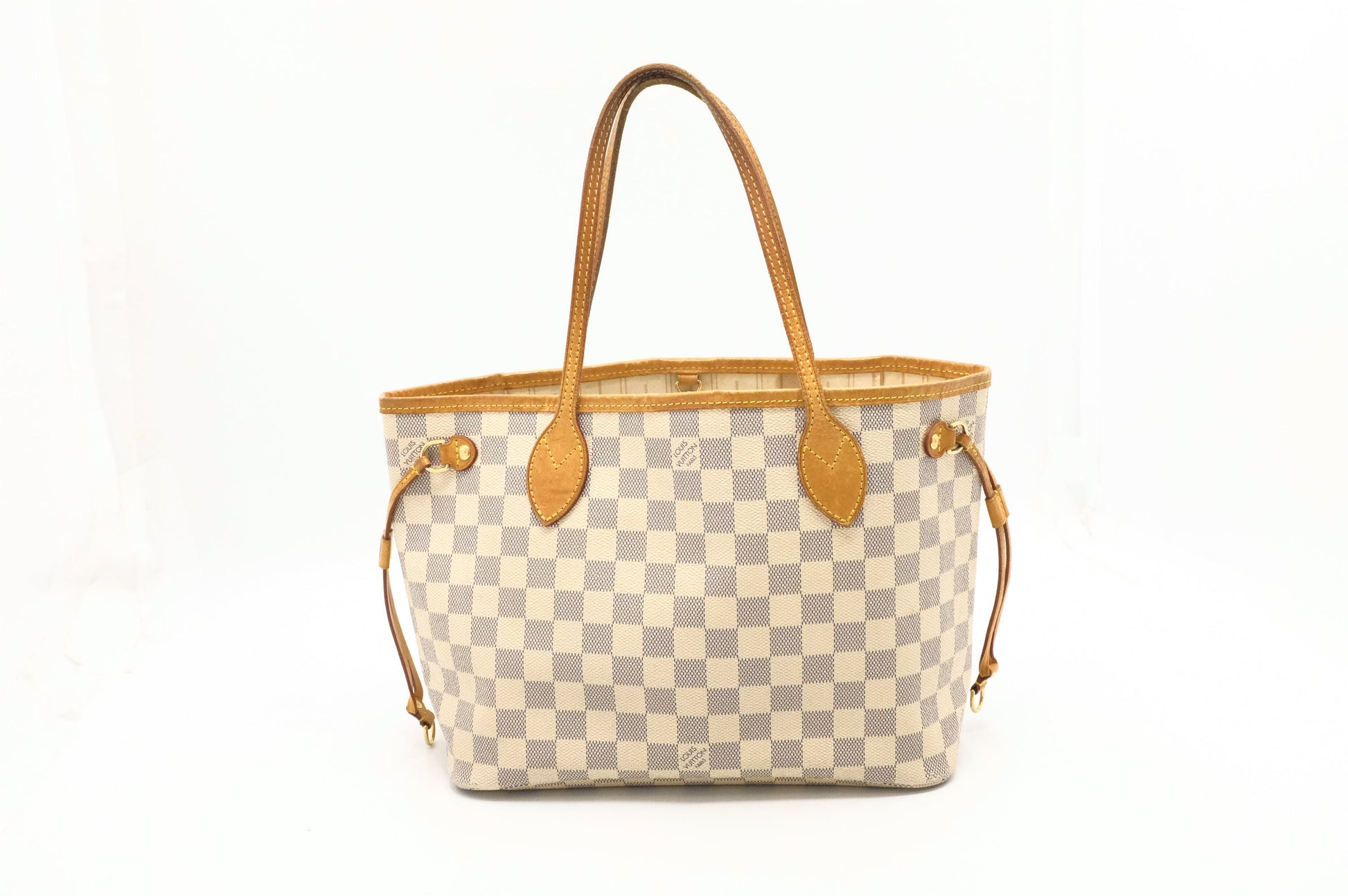 Louis Vuitton Neverfull PM Azur Damier Canvas Tote Bag Canvas 5