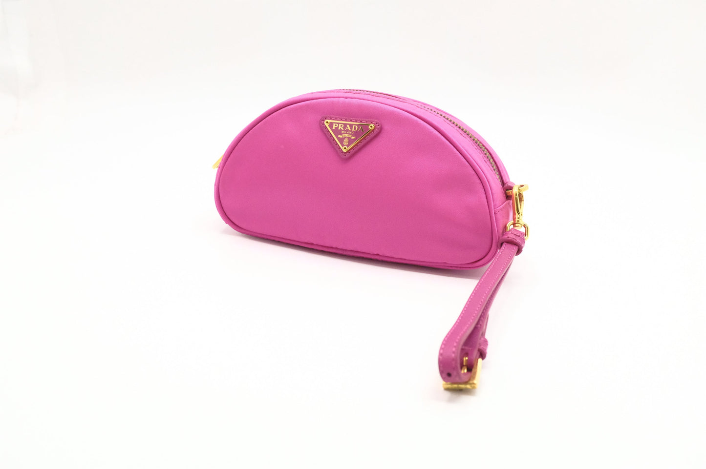 Prada Pouch In Handbag Nylon Pink Travel Bag