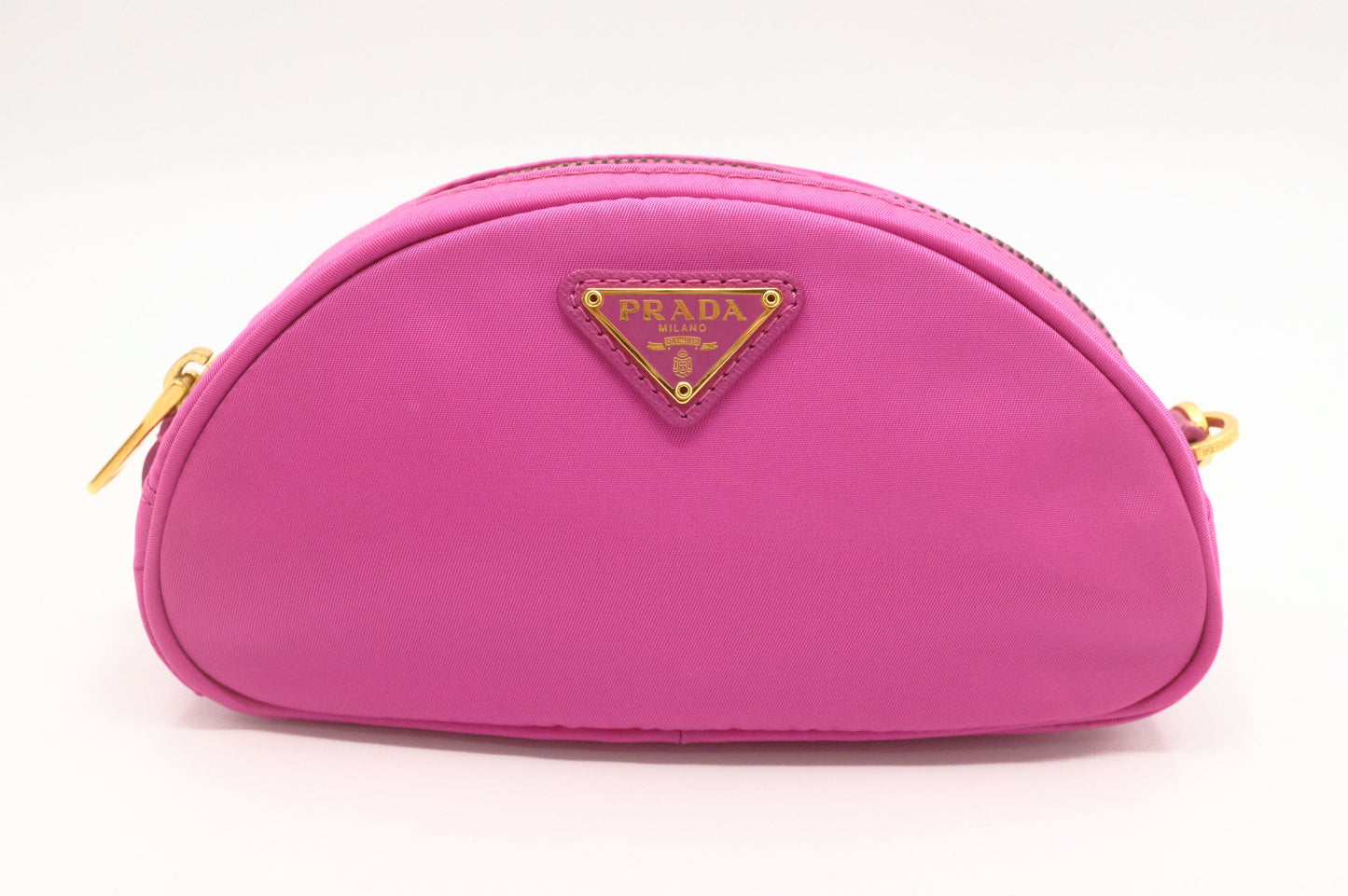 Prada Pouch In Handbag Nylon Pink Travel Bag