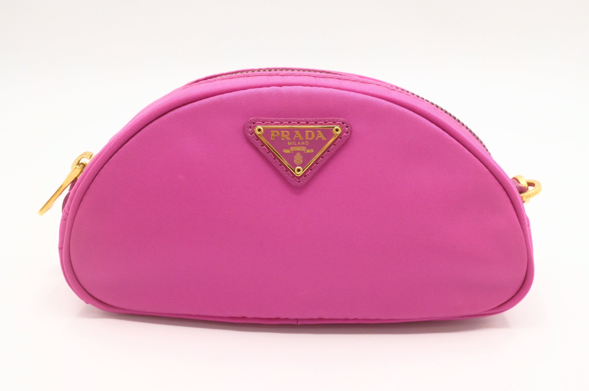 Prada Pouch In Handbag Nylon Pink Travel Bag