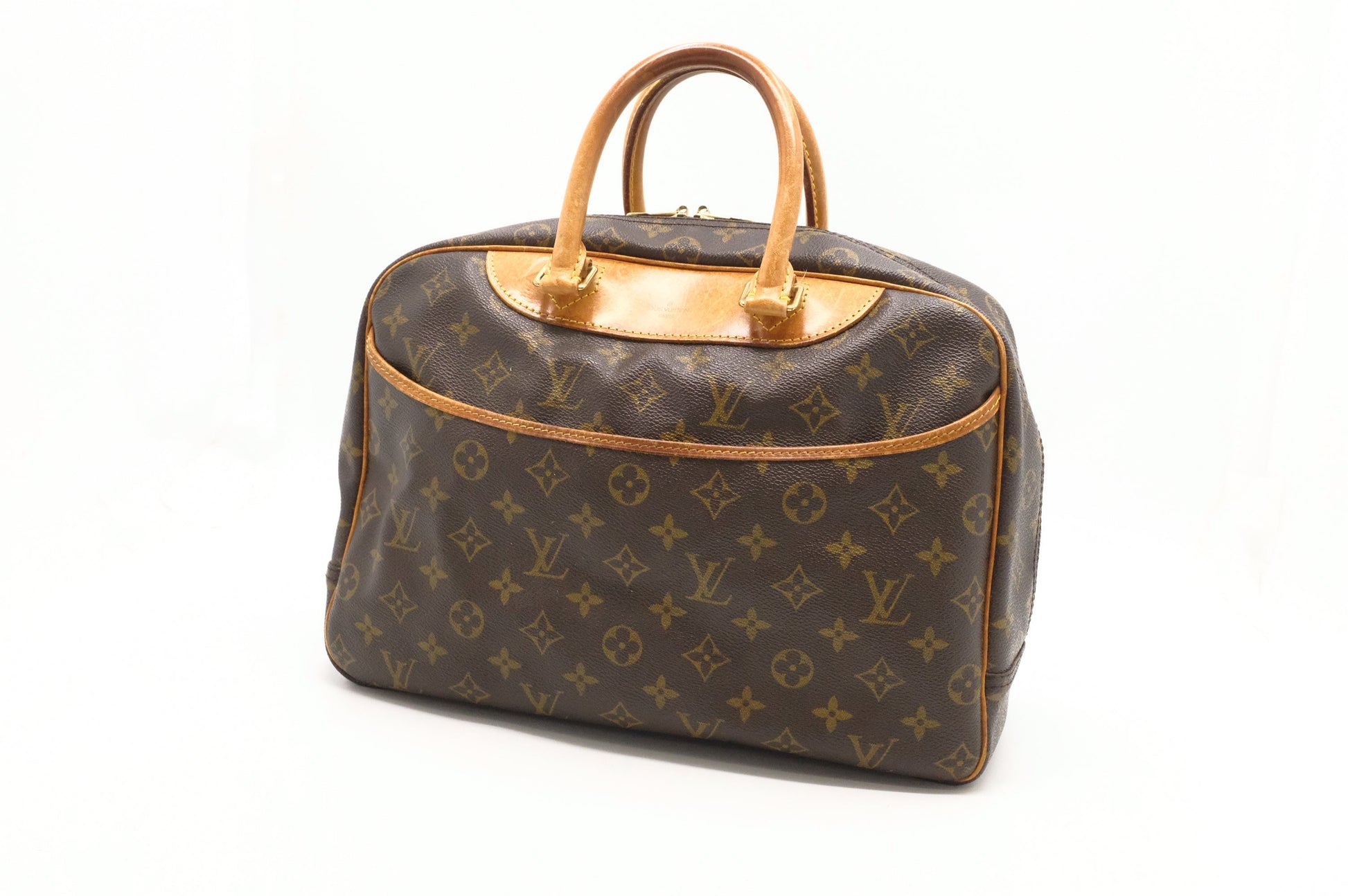 Louis Vuitton Deauville Monogram Canvas Handbag Canvas 3