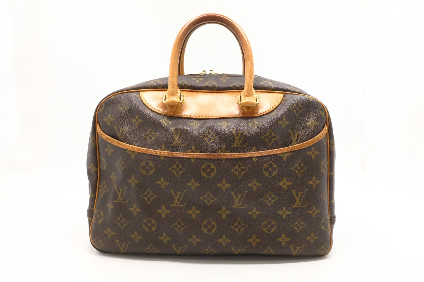 Louis Vuitton Deauville Monogram Canvas Handbag Canvas 3