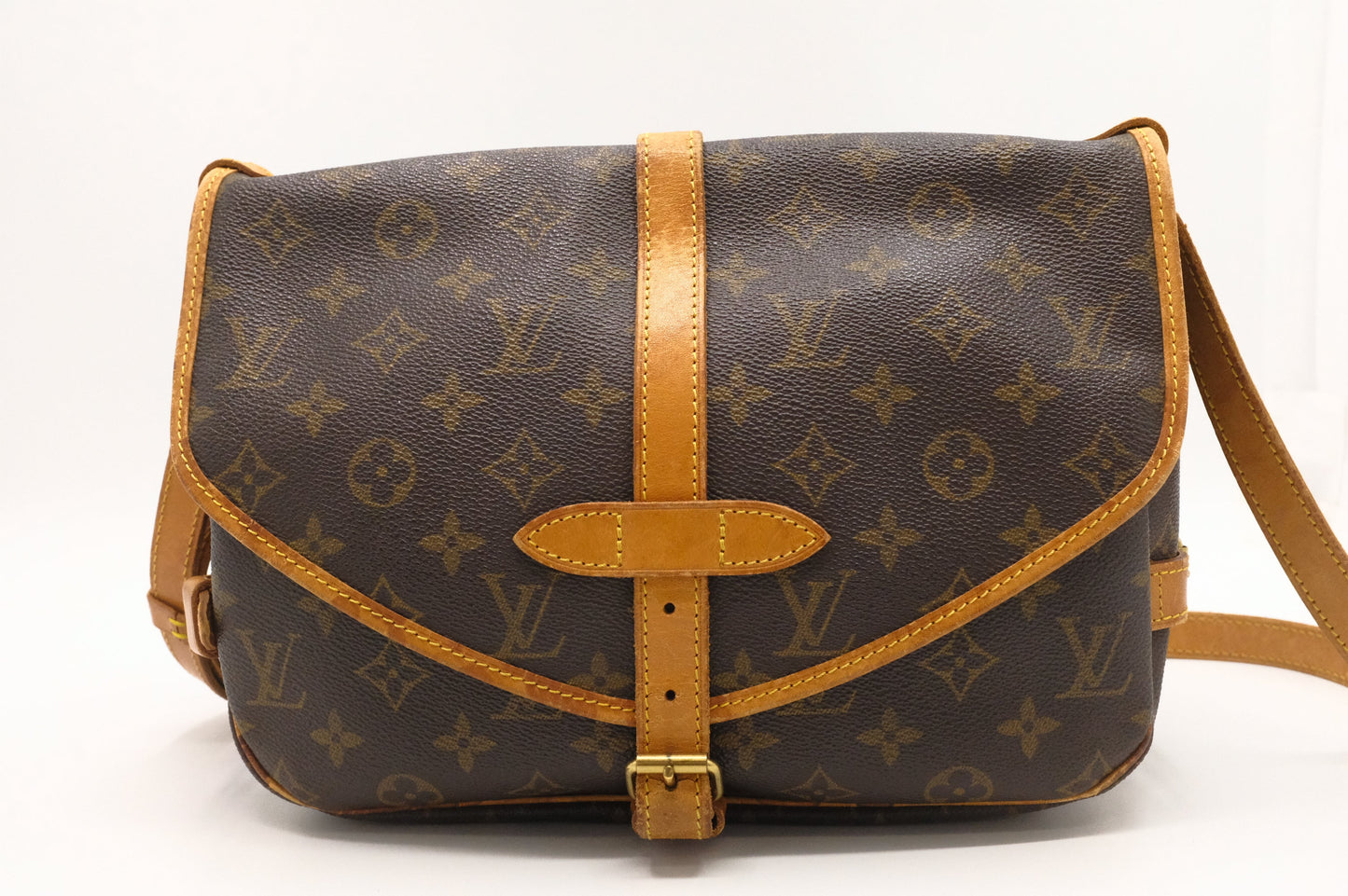 Louis Vuitton Saumur 30 Monogram Canvas Handbag Canvas 2