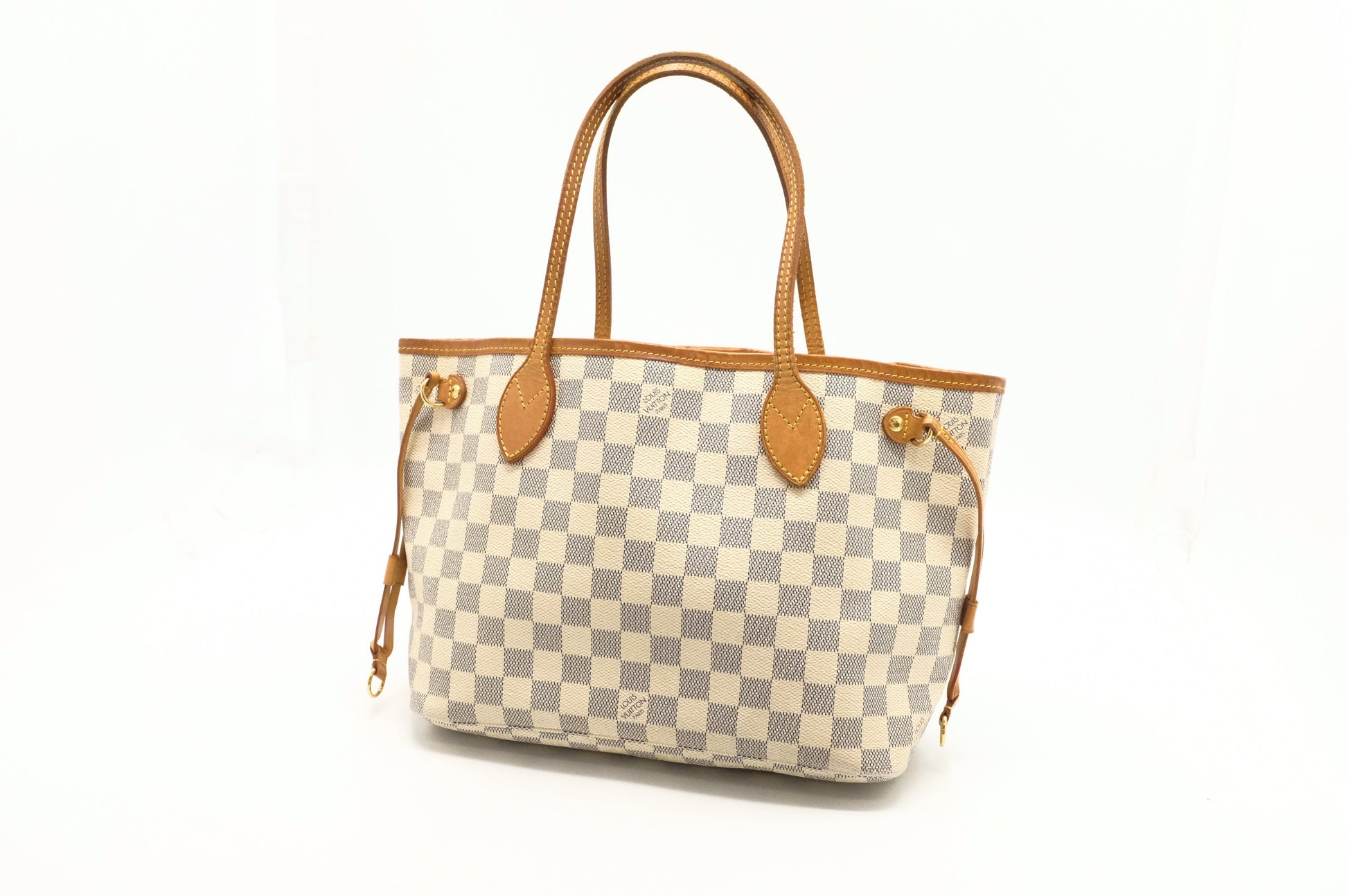 Louis Vuitton Neverfull PM Azur Damier Canvas Tote Bag Canvas 6