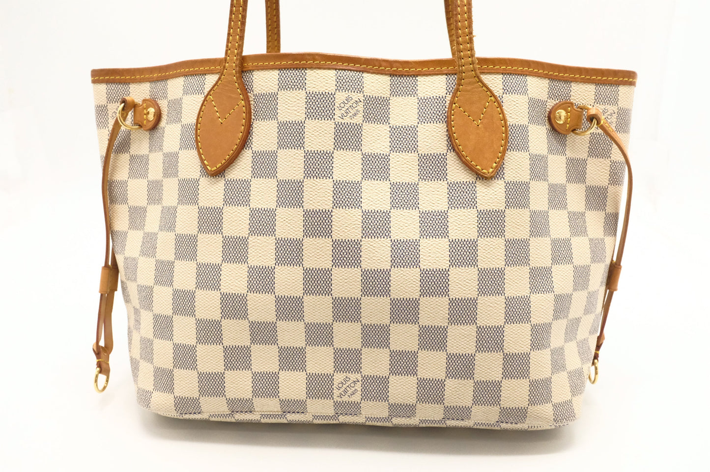 Louis Vuitton Neverfull PM Azur Damier Canvas Tote Bag Canvas 6