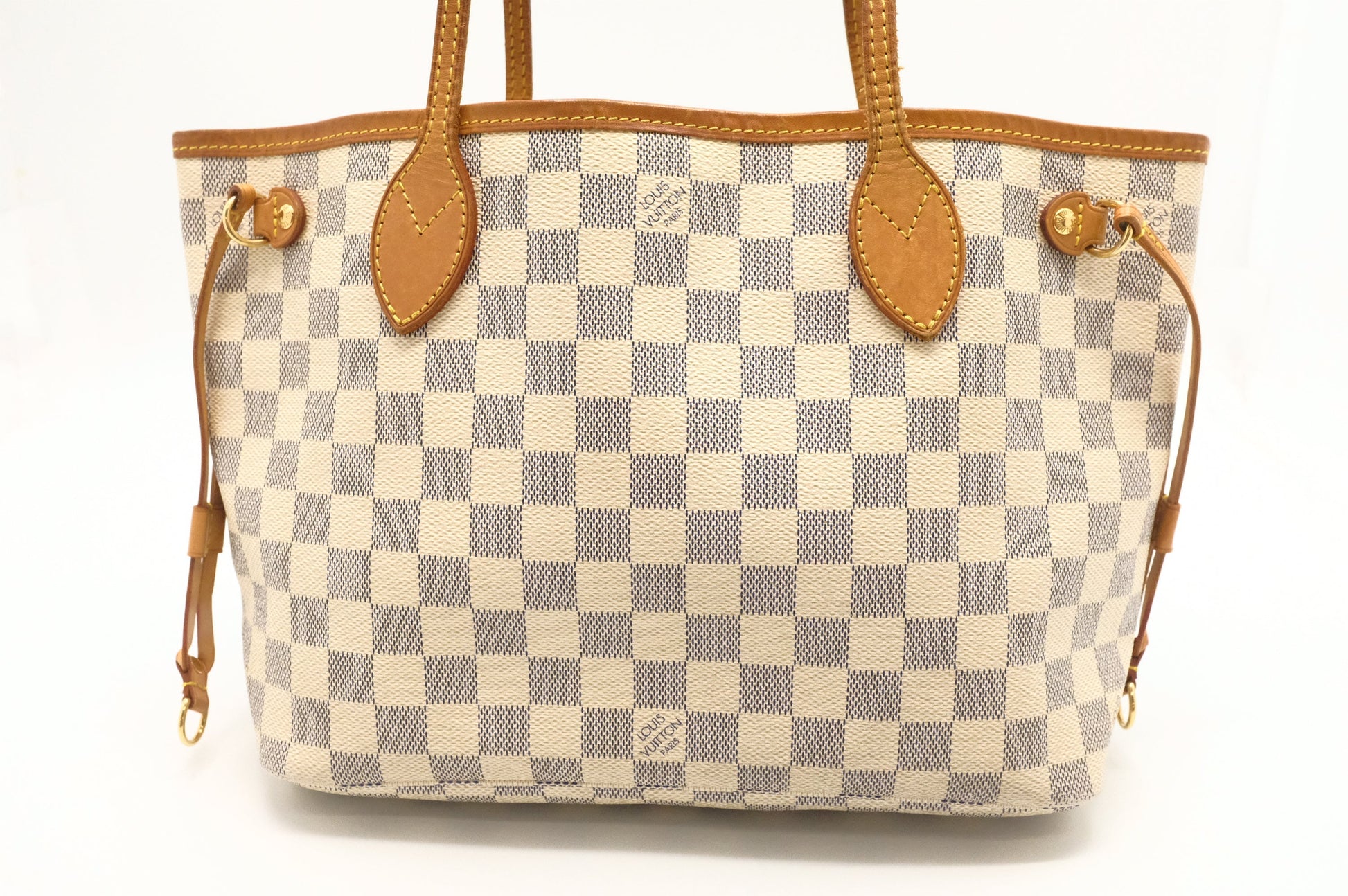 Louis Vuitton Neverfull PM Azur Damier Canvas Tote Bag Canvas 6