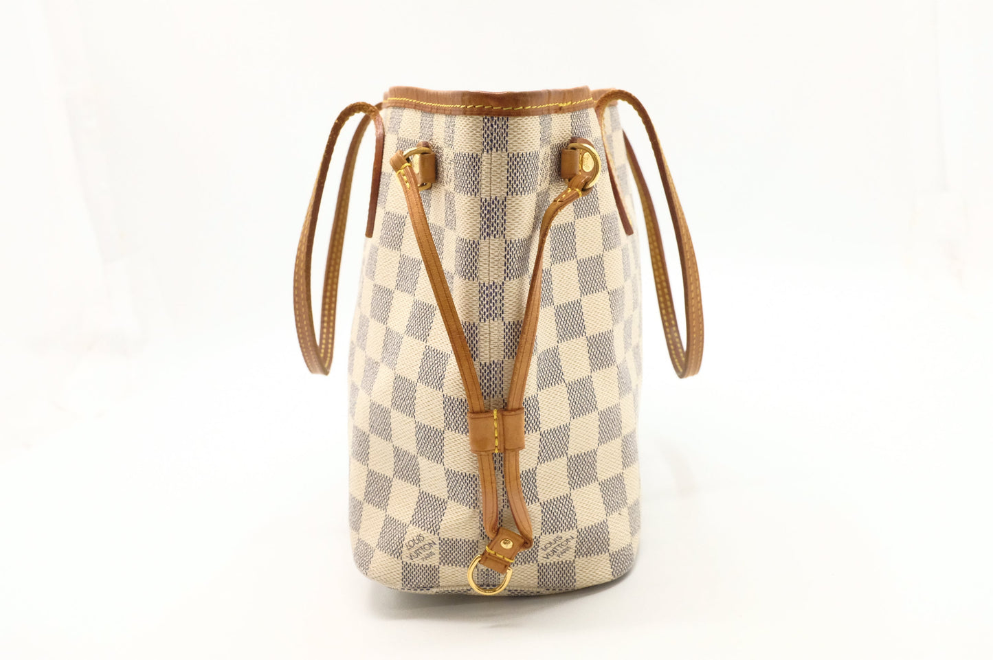 Louis Vuitton Neverfull PM Azur Damier Canvas Tote Bag Canvas 6