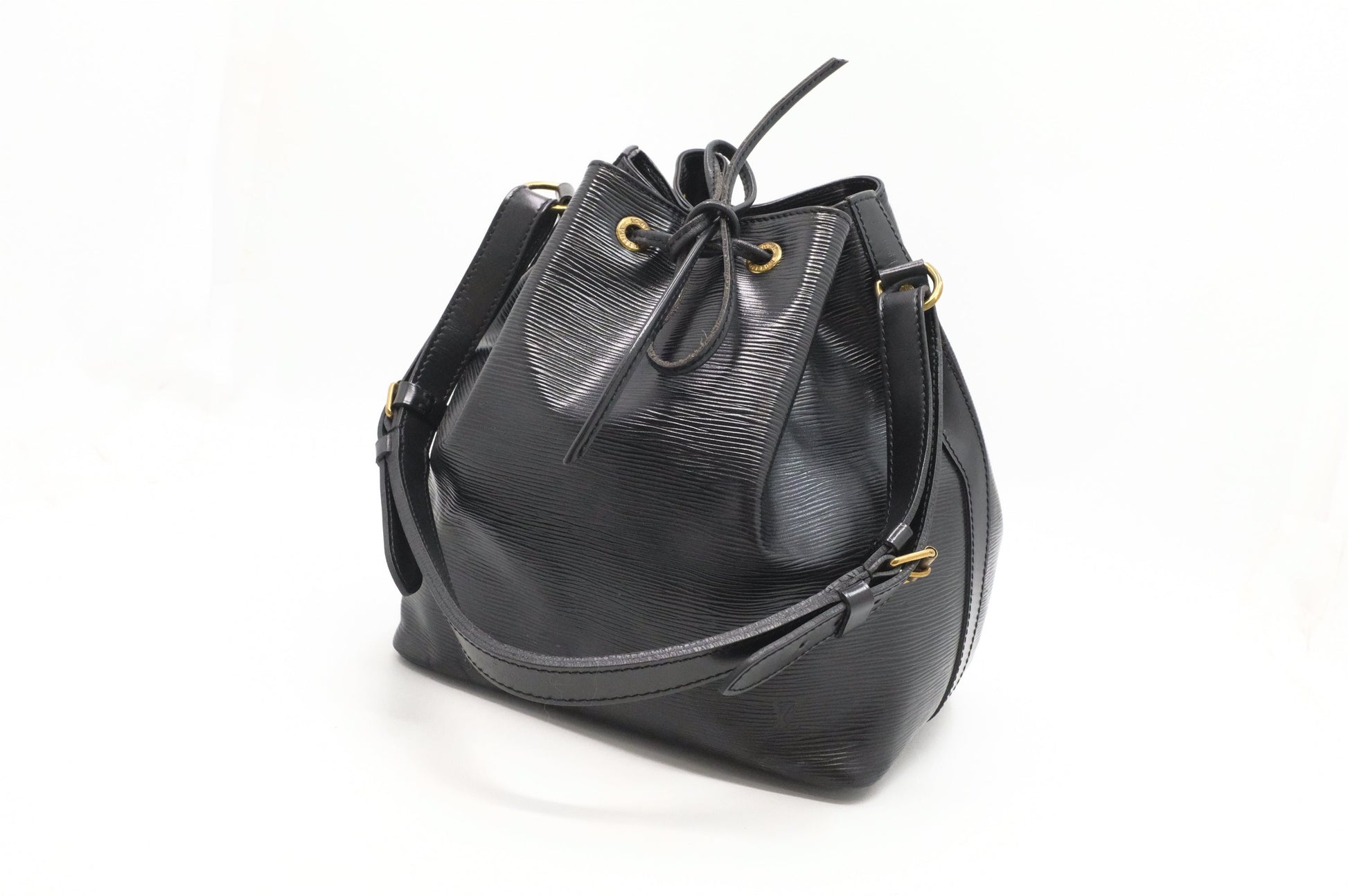 Louis Vuitton Petit Noe Epi Leather Black Handbag