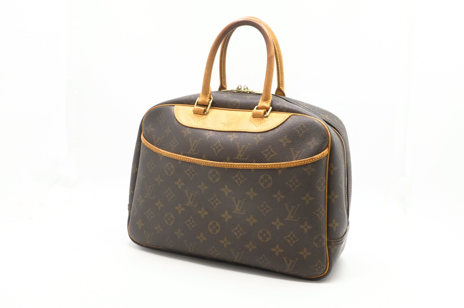 Louis Vuitton Deauville Monogram Canvas Handbag Canvas 1