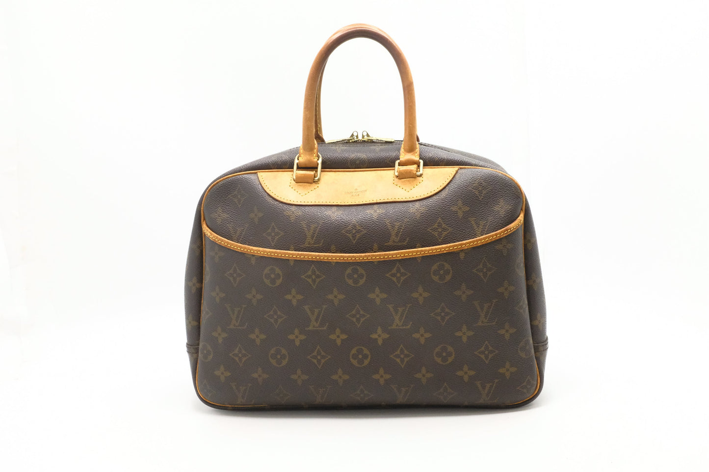 Louis Vuitton Deauville Monogram Canvas Handbag Canvas 1