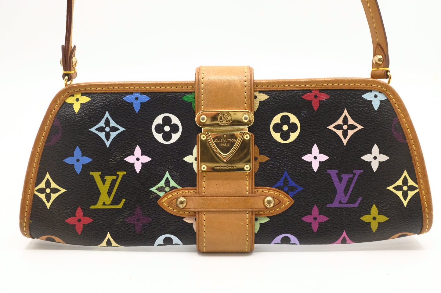 Louis Vuitton Shirley Multicolor Black Canvas Handbag
