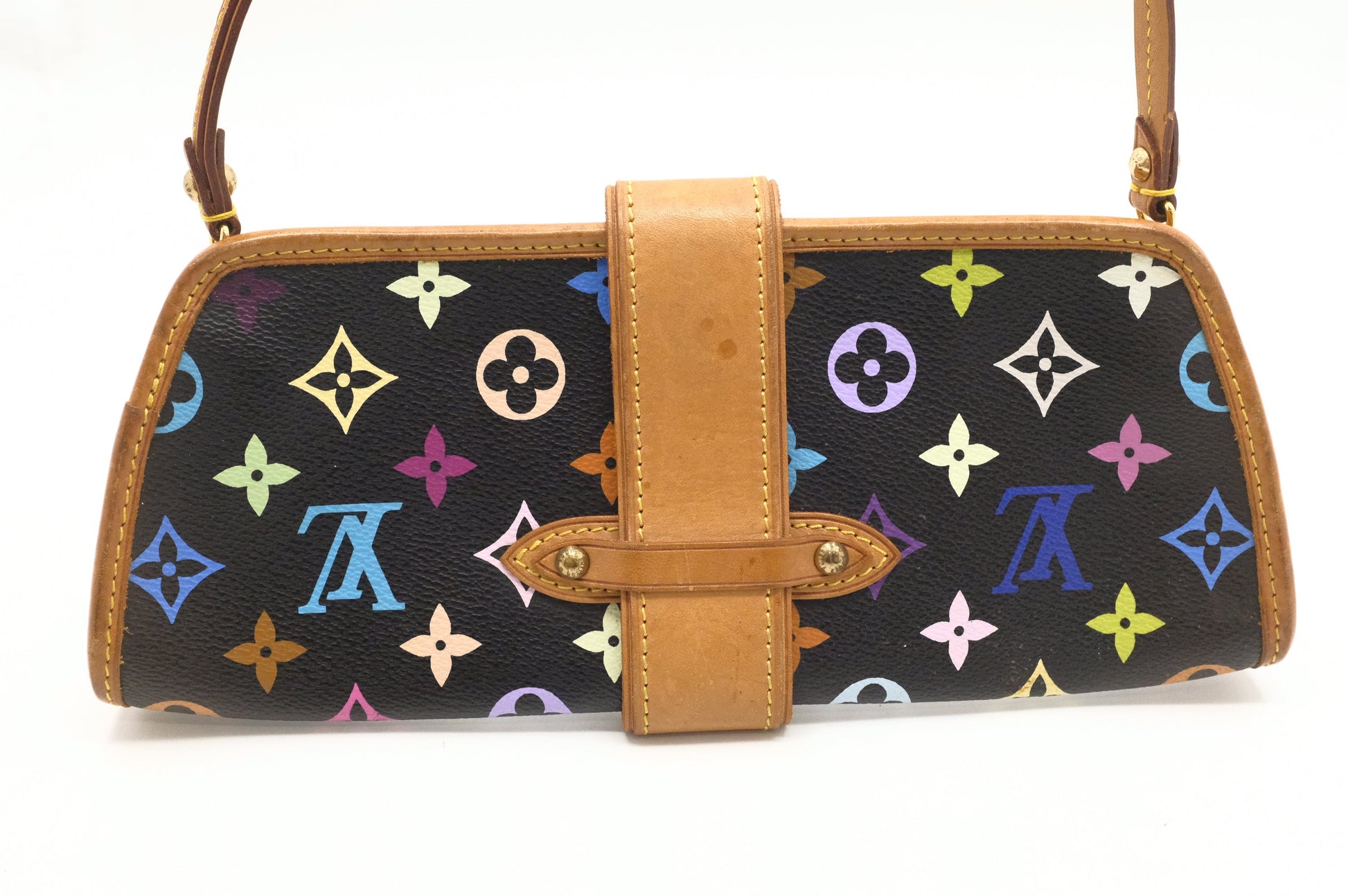 Louis Vuitton Shirley Multicolor Black Canvas Handbag