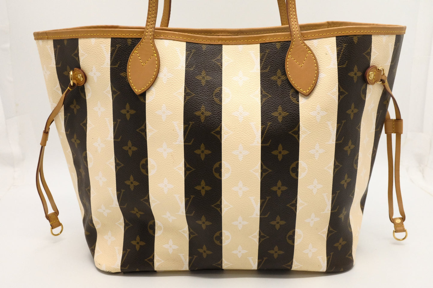 Louis Vuitton Neverfull MM Rayures Monogram Canvas Tote Bag