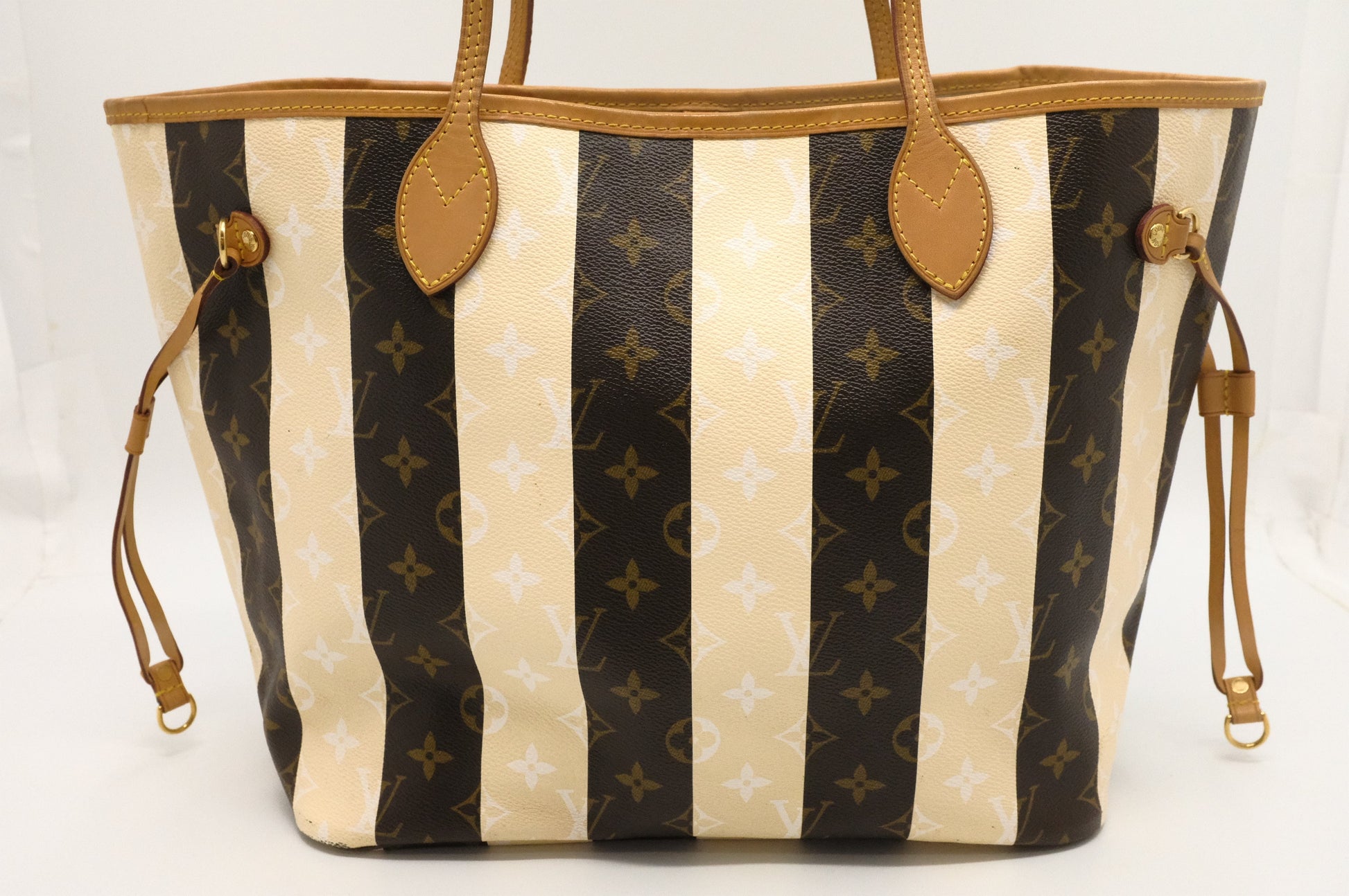 Louis Vuitton Neverfull MM Rayures Monogram Canvas Tote Bag