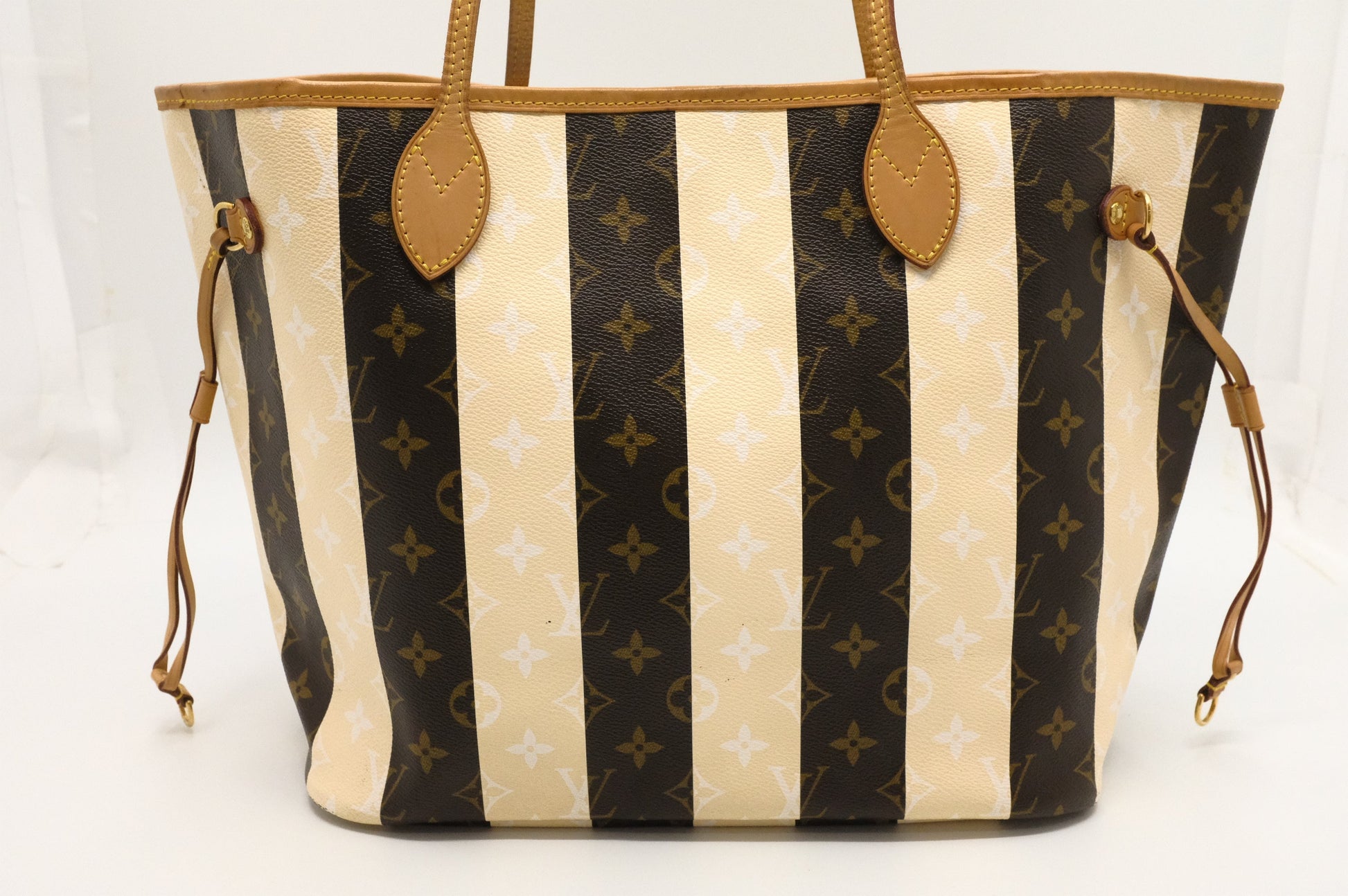 Louis Vuitton Neverfull MM Rayures Monogram Canvas Tote Bag