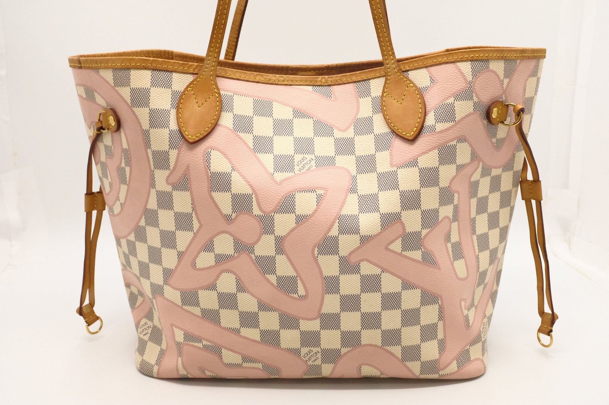 Louis Vuitton Neverfull MM Tahitienne Azur Damier Canvas Tote Bag