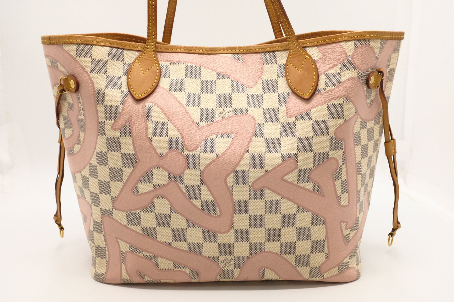 Louis Vuitton Neverfull MM Tahitienne Azur Damier Canvas Tote Bag
