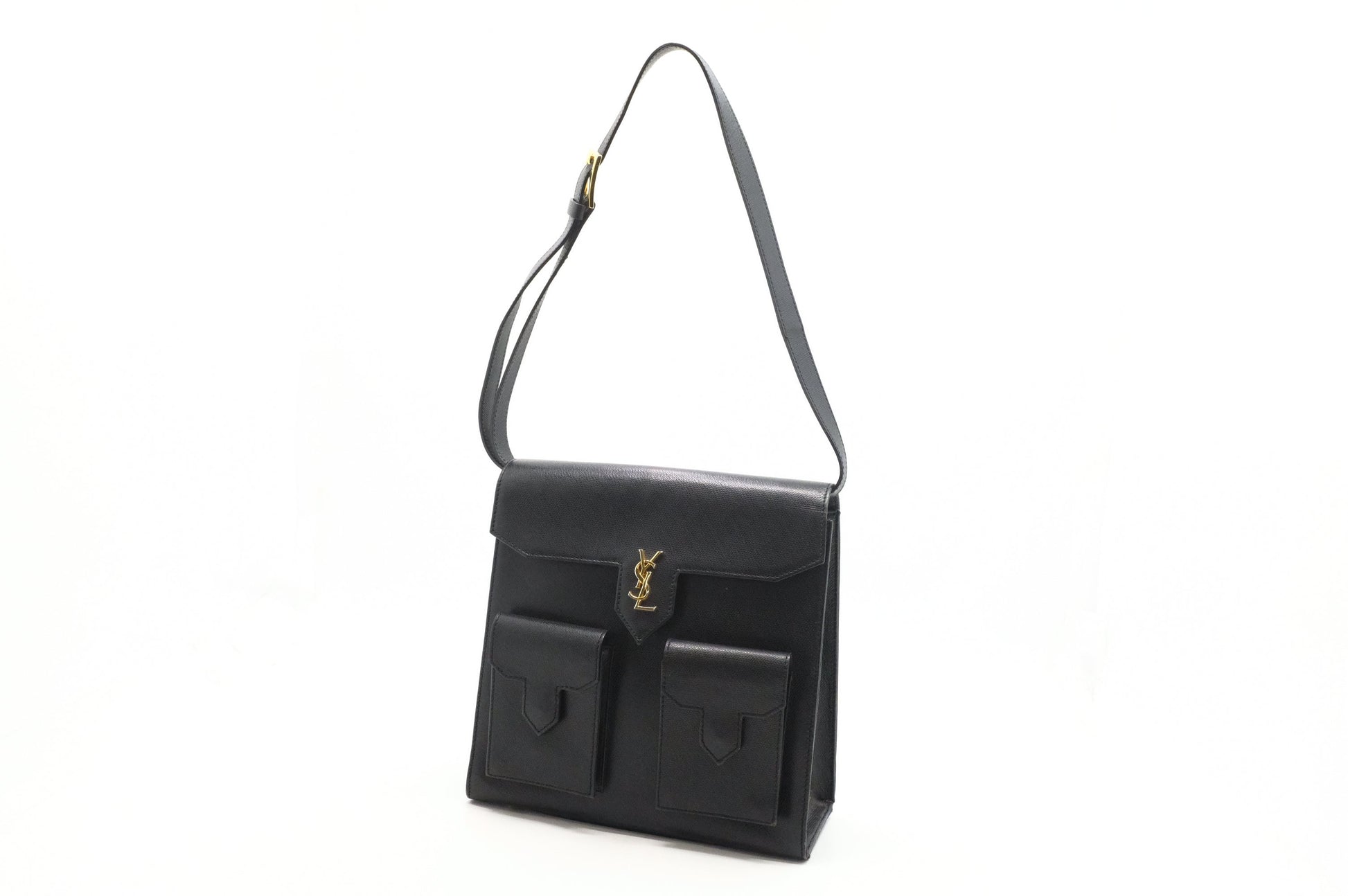 YSL Saint Laurent Shoulder Bag In Leather Black