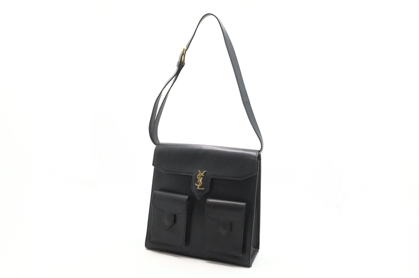 YSL Saint Laurent Shoulder Bag In Leather Black