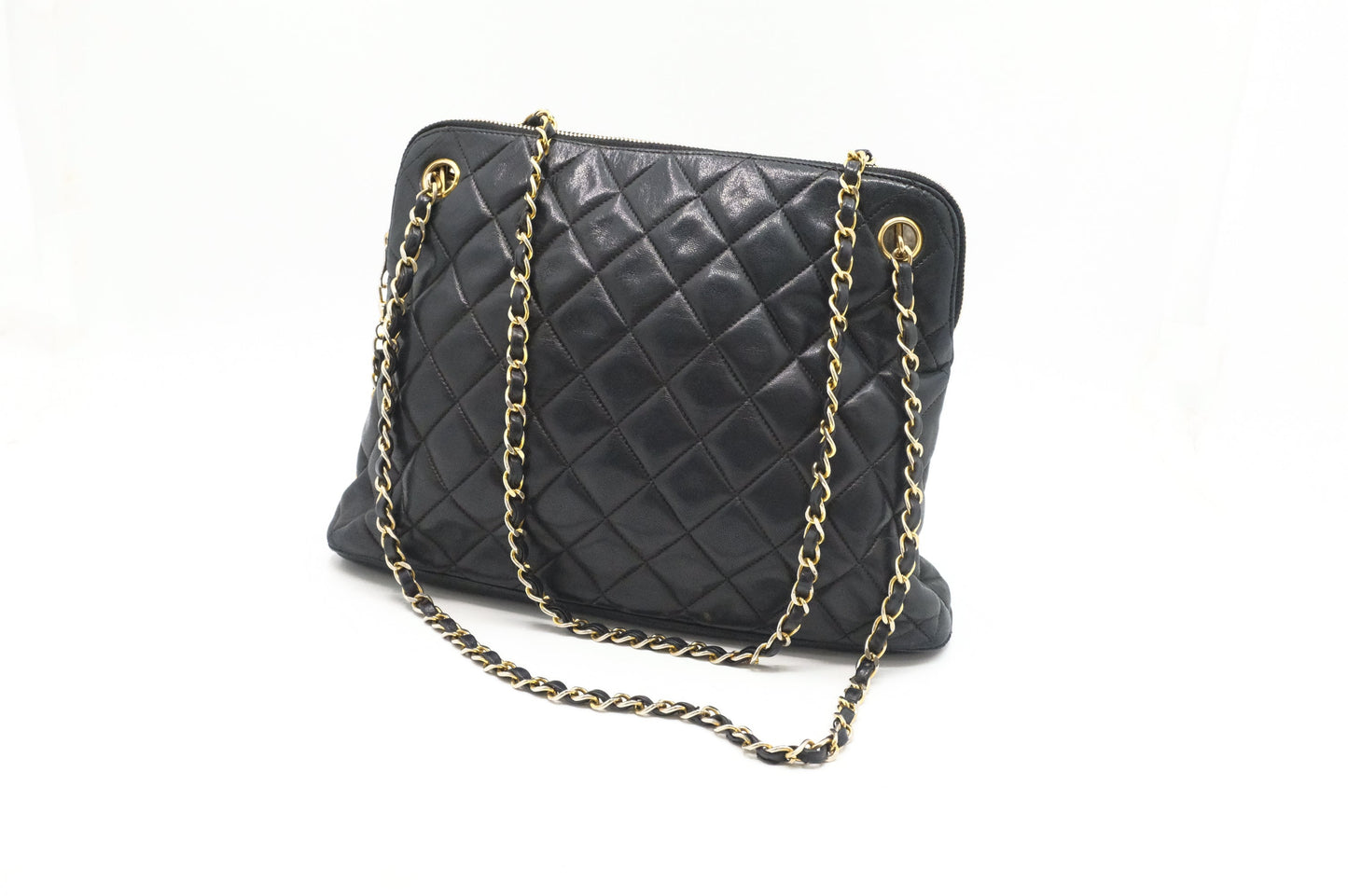 Chanel MattelassÃ© Black Leather Shoulder Bag Leather 2