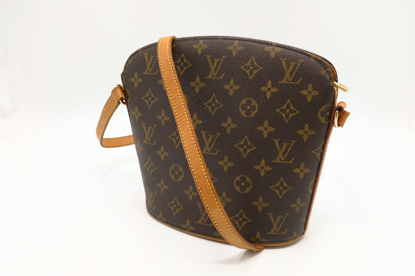 Louis Vuitton Drouot Monogram Canvas Handbag Canvas 6