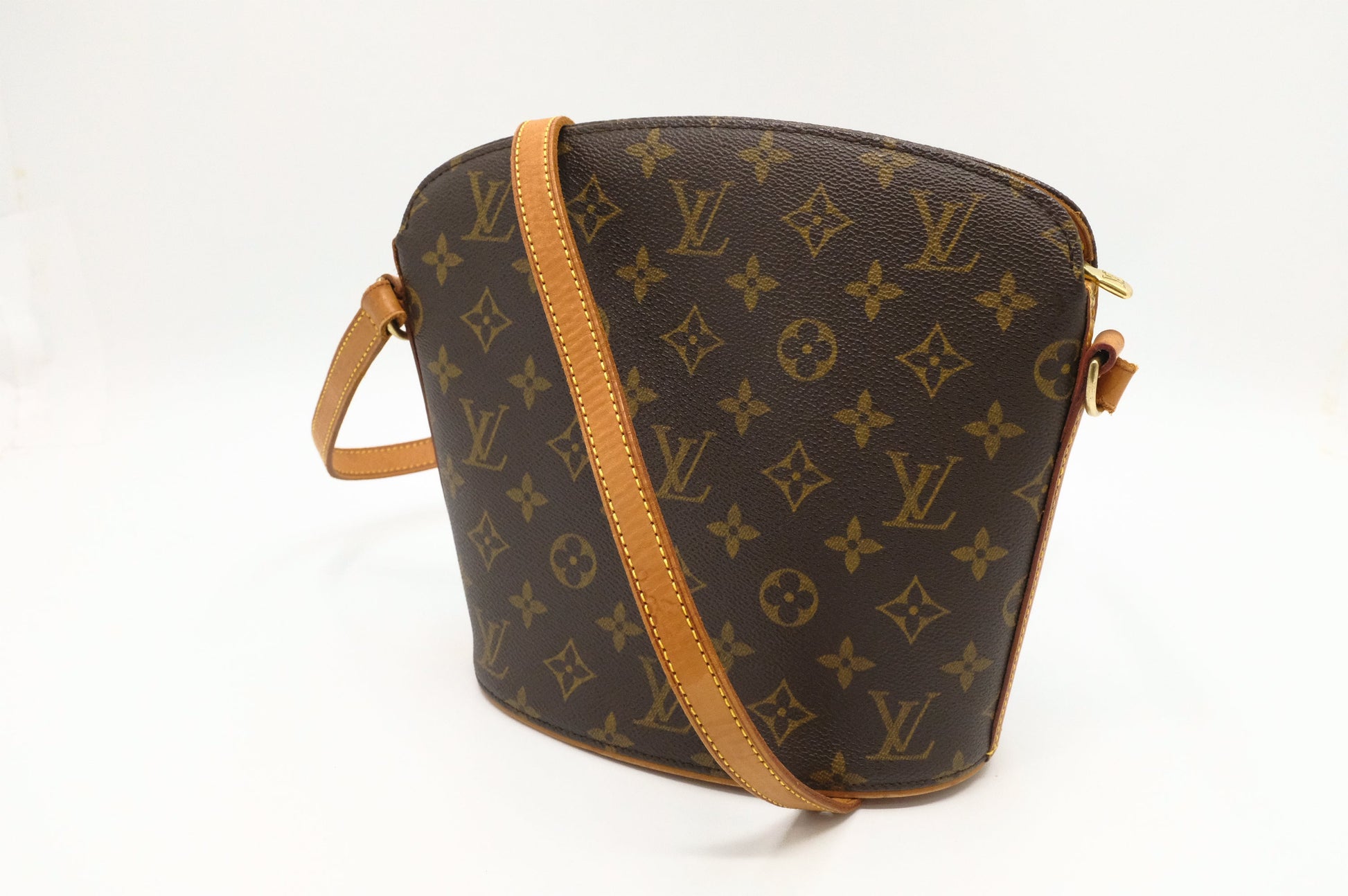 Louis Vuitton Drouot Monogram Canvas Handbag Canvas 6