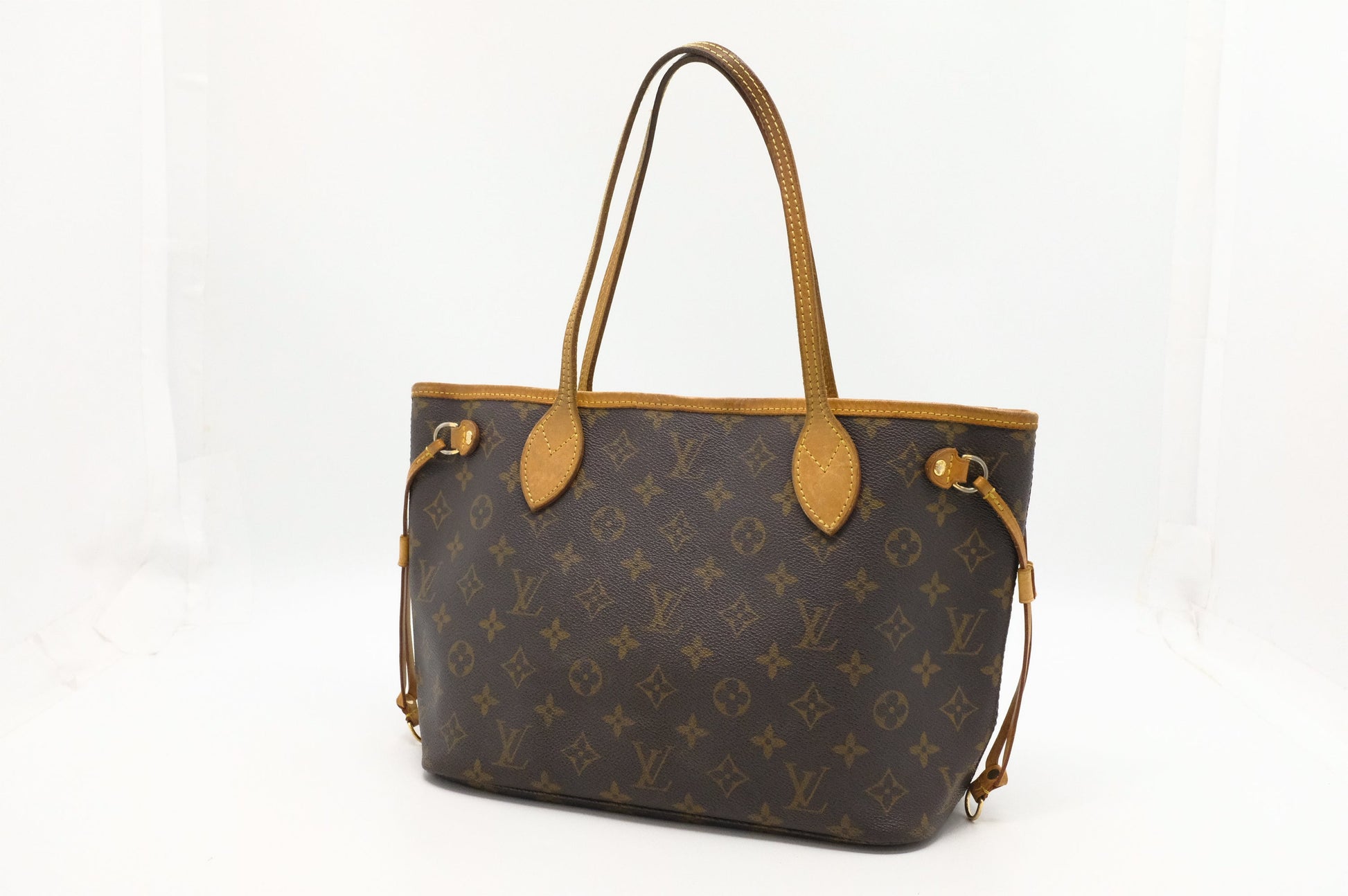 Louis Vuitton Neverfull PM Monogram Canvas Tote Bag Canvas 3