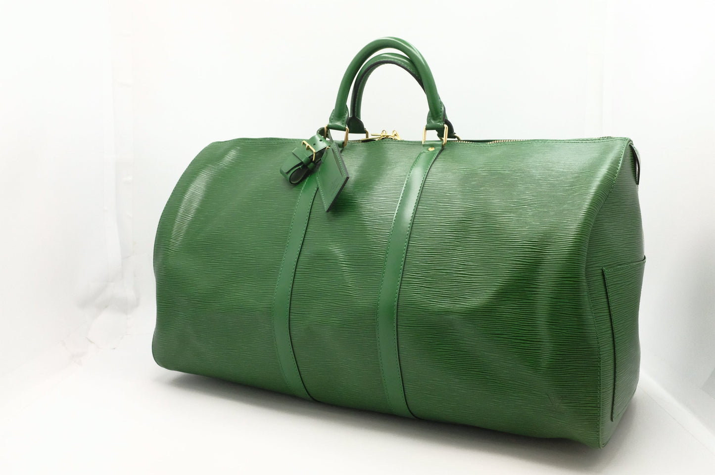 Louis Vuitton Keepall 55 Epi Leather Green Travel Bag