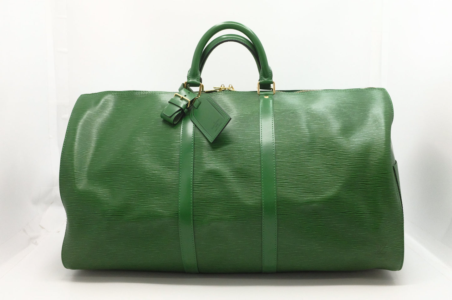 Louis Vuitton Keepall 55 Epi Leather Green Travel Bag