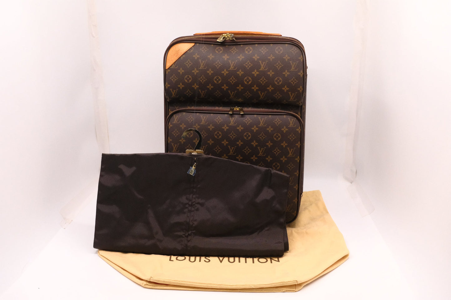 Louis Vuitton Pegase 55 Monogram Canvas Handbag Canvas 4