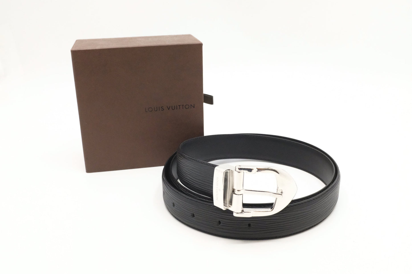 Louis Vuitton Belt Epi Leather Black Leather 3