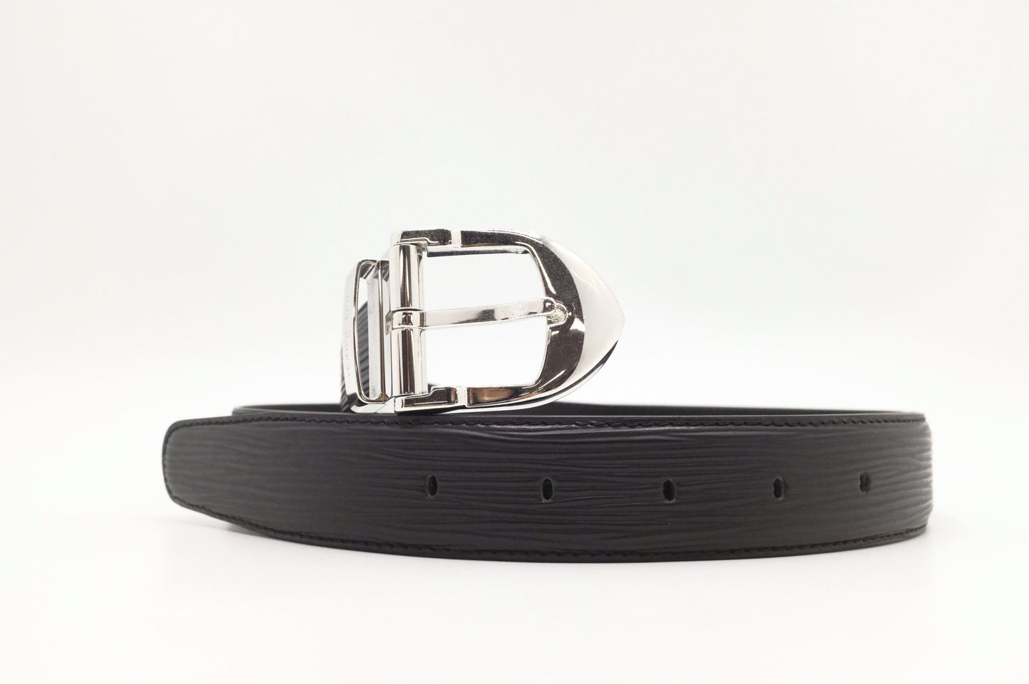 Louis Vuitton Belt Epi Leather Black Leather 3
