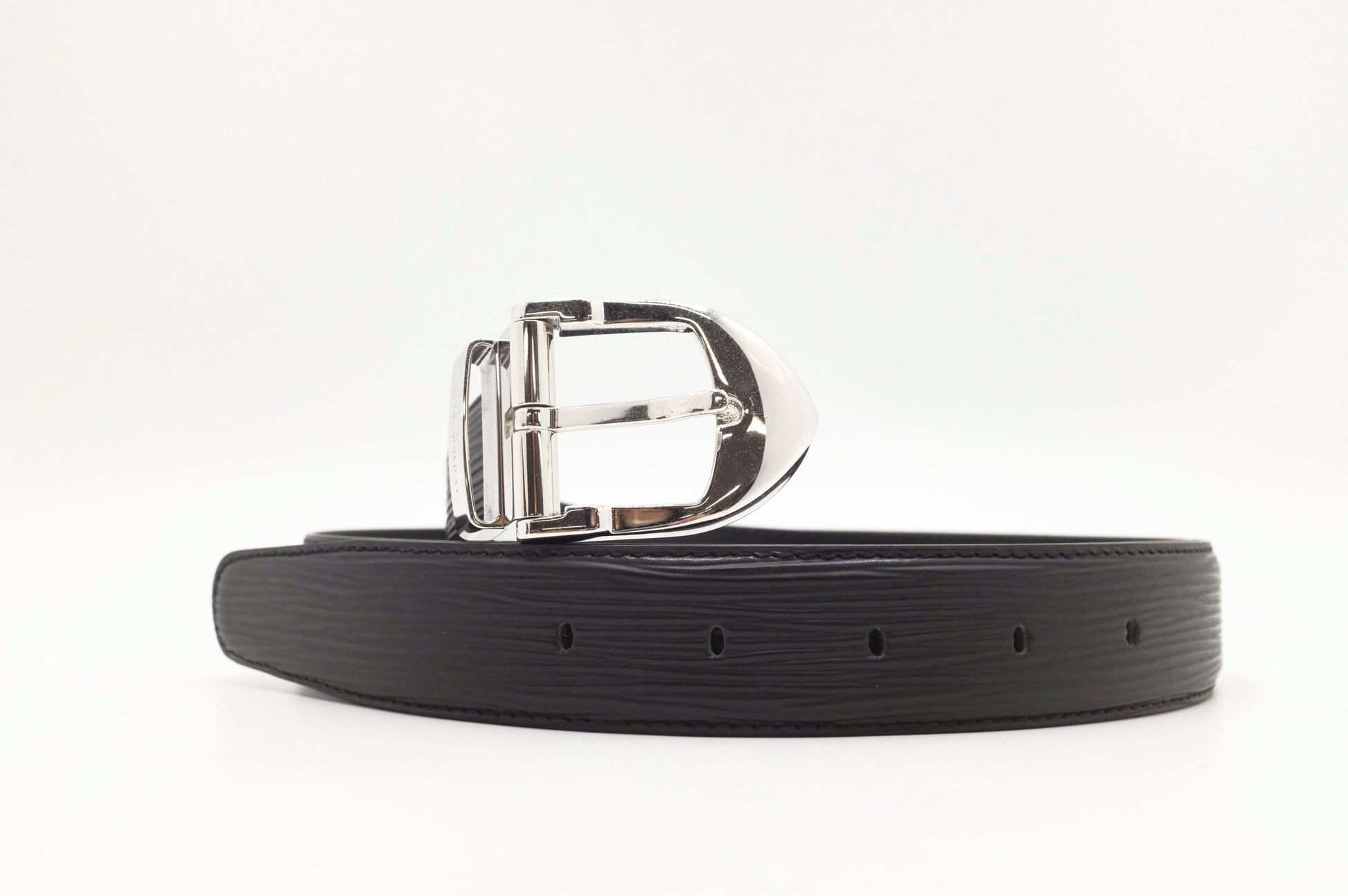 Louis Vuitton Belt Epi Leather Black Leather 3