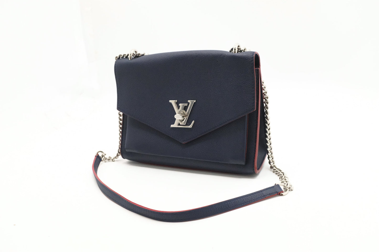 Louis Vuitton MyLockMe Marine Rouge Leather Handbag