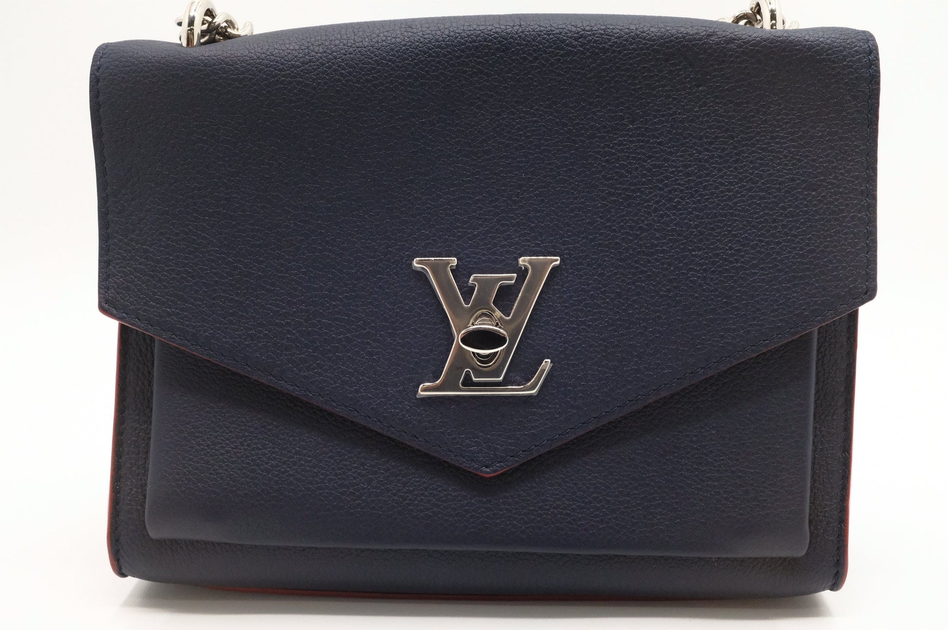 Louis Vuitton MyLockMe Marine Rouge Leather Handbag