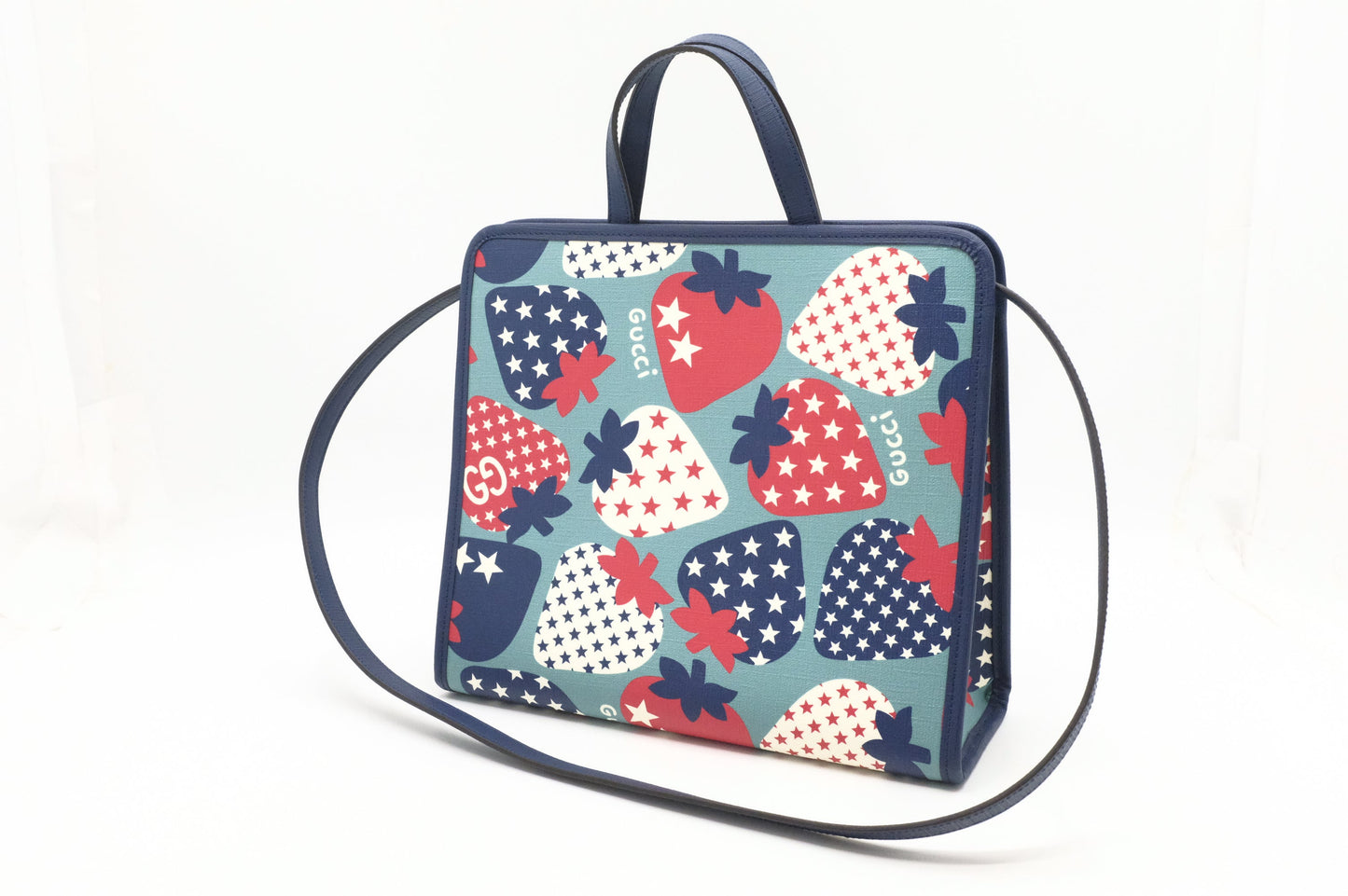 Gucci Children's Strawberry Star Coated Canvas Apparel
