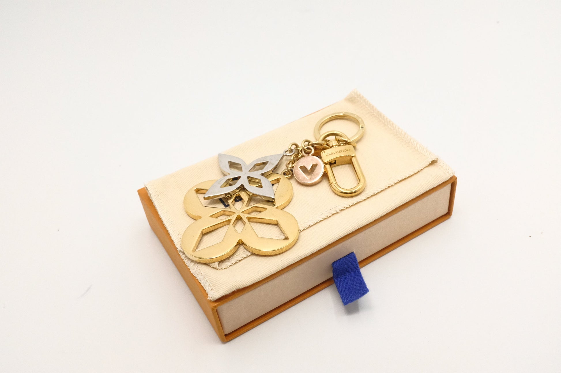 Louis Vuitton Malletage Blossom Charm Key Chain