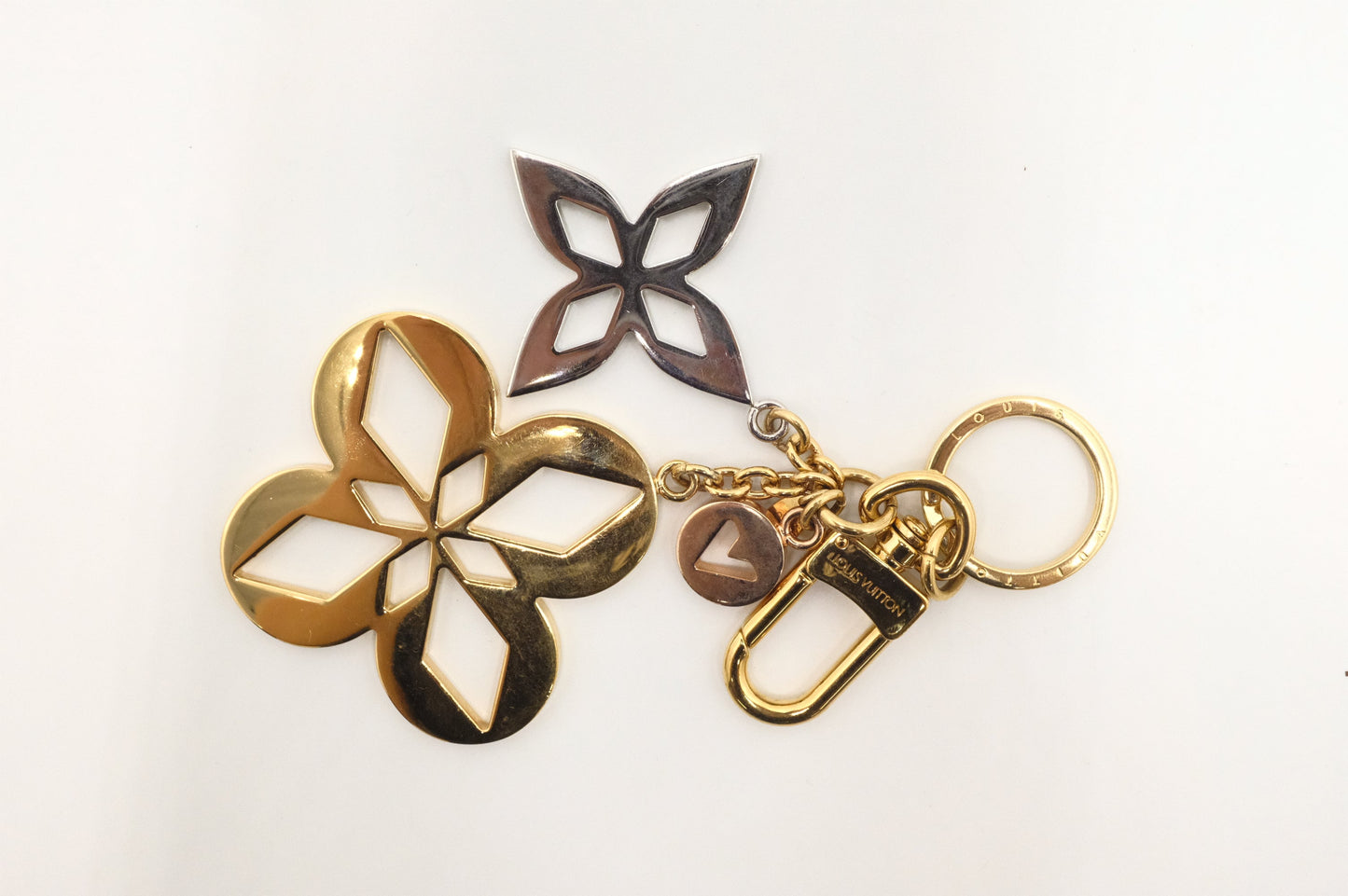 Louis Vuitton Malletage Blossom Charm Key Chain