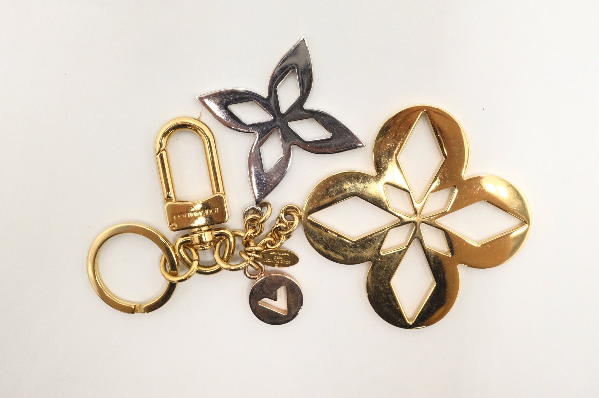Louis Vuitton Malletage Blossom Charm Key Chain