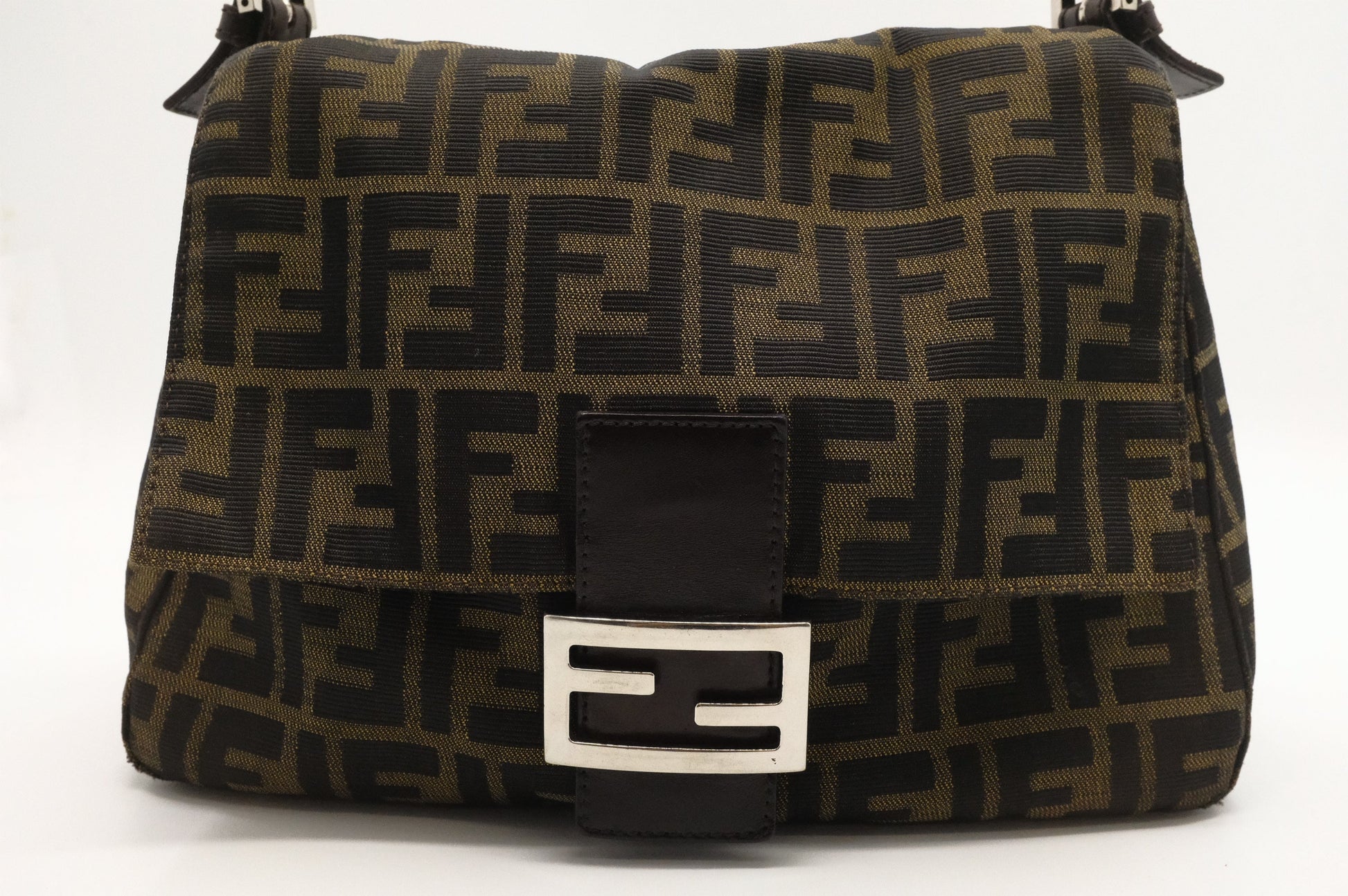 Fendi Mama Baguette In Zucca Handbag Canvas Shoulder Bag Zucca Canvas 4