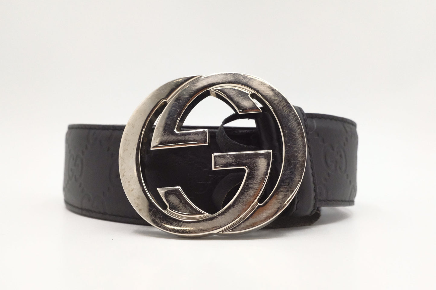 Gucci Guccissima Leather Black Belt