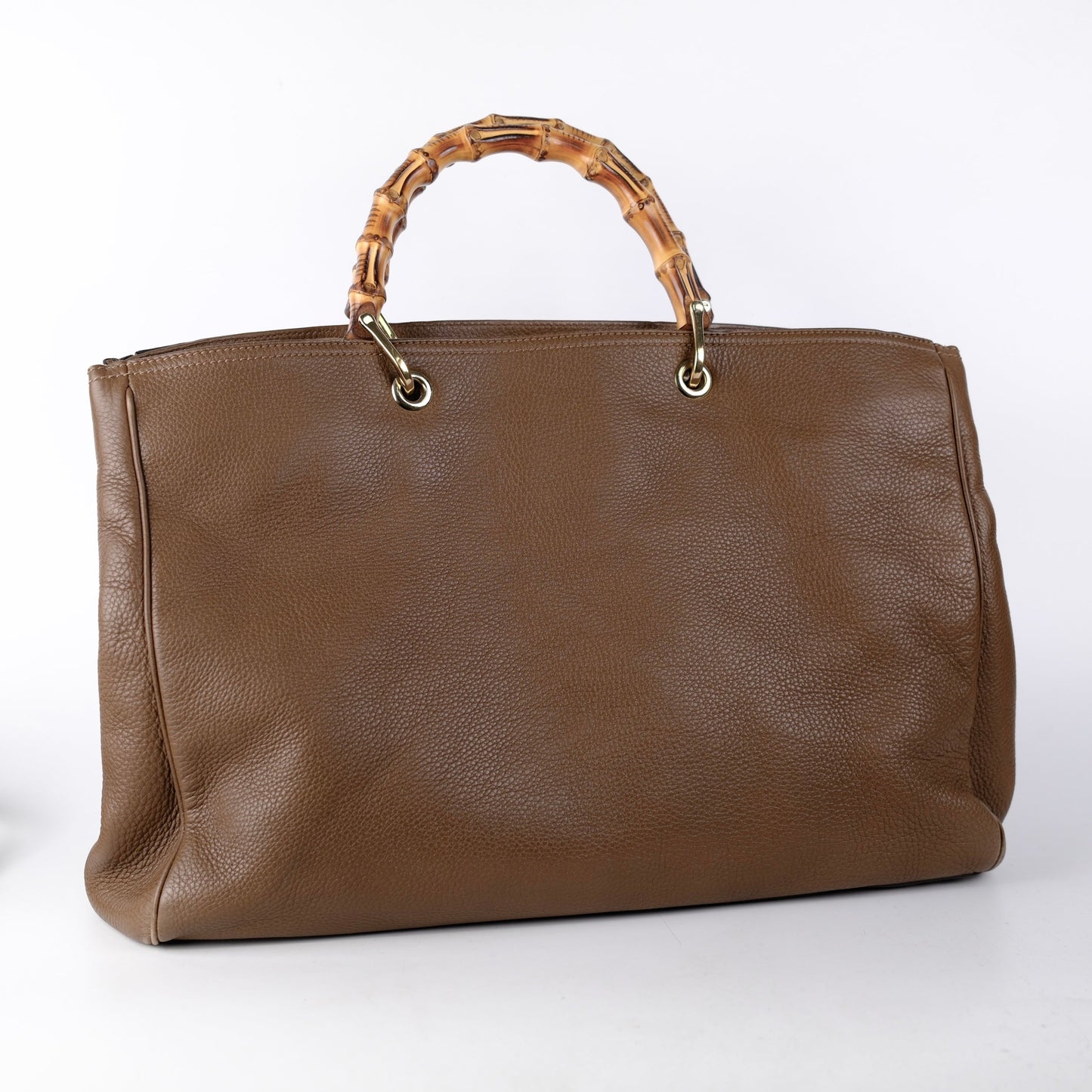 Gucci Bamboo Handle Tote Brown Large Tote Bag