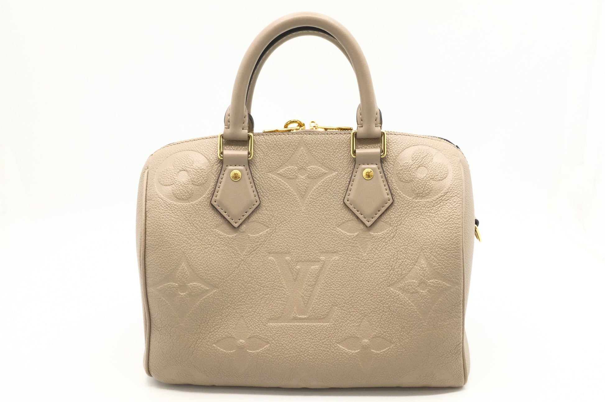 Louis Vuitton Speedy 25 Turtledove Beige Leather Handbag