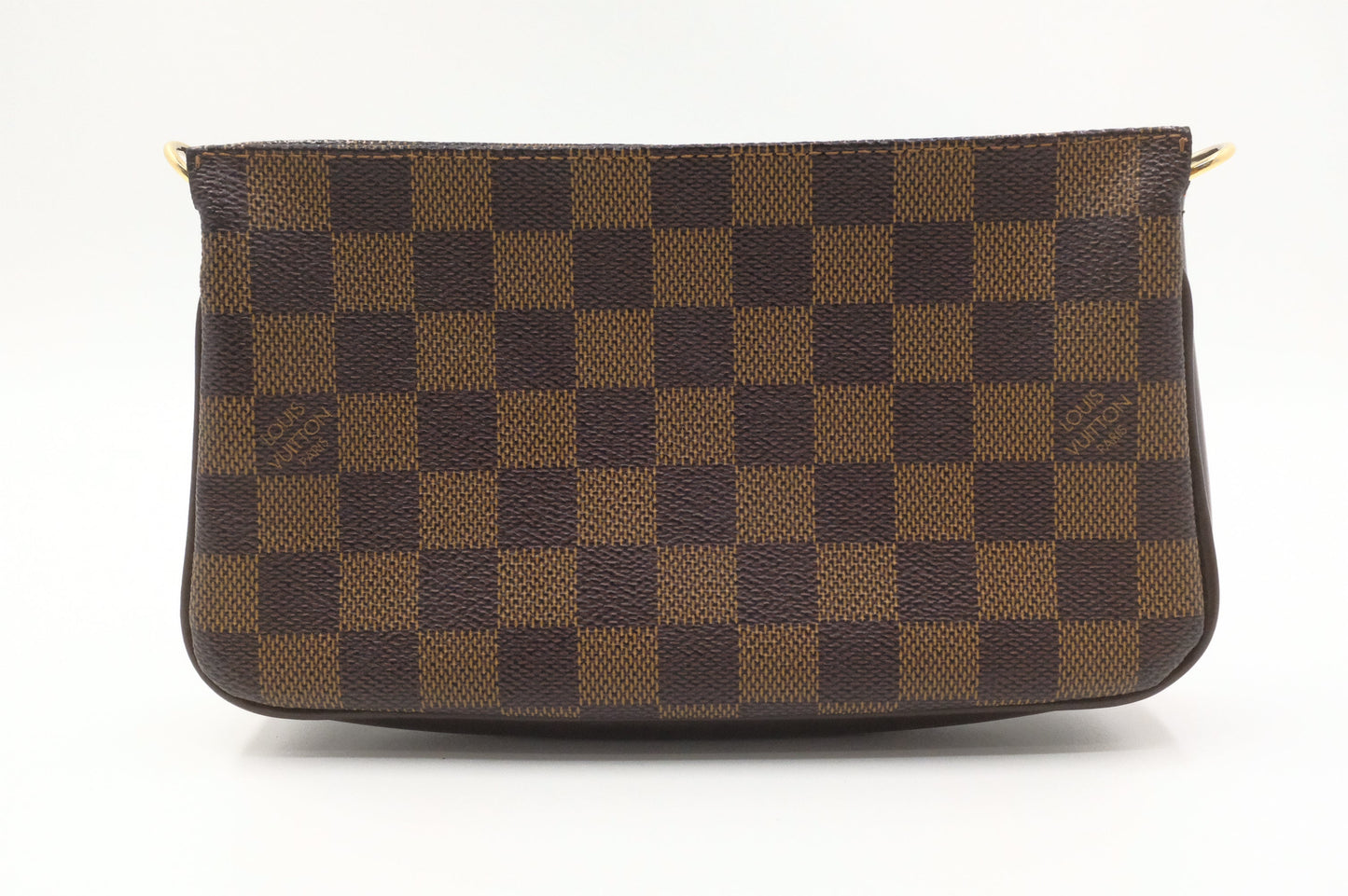 Louis Vuitton Navona Pochette Accessoires Ebene Damier Canvas Clutch Bag