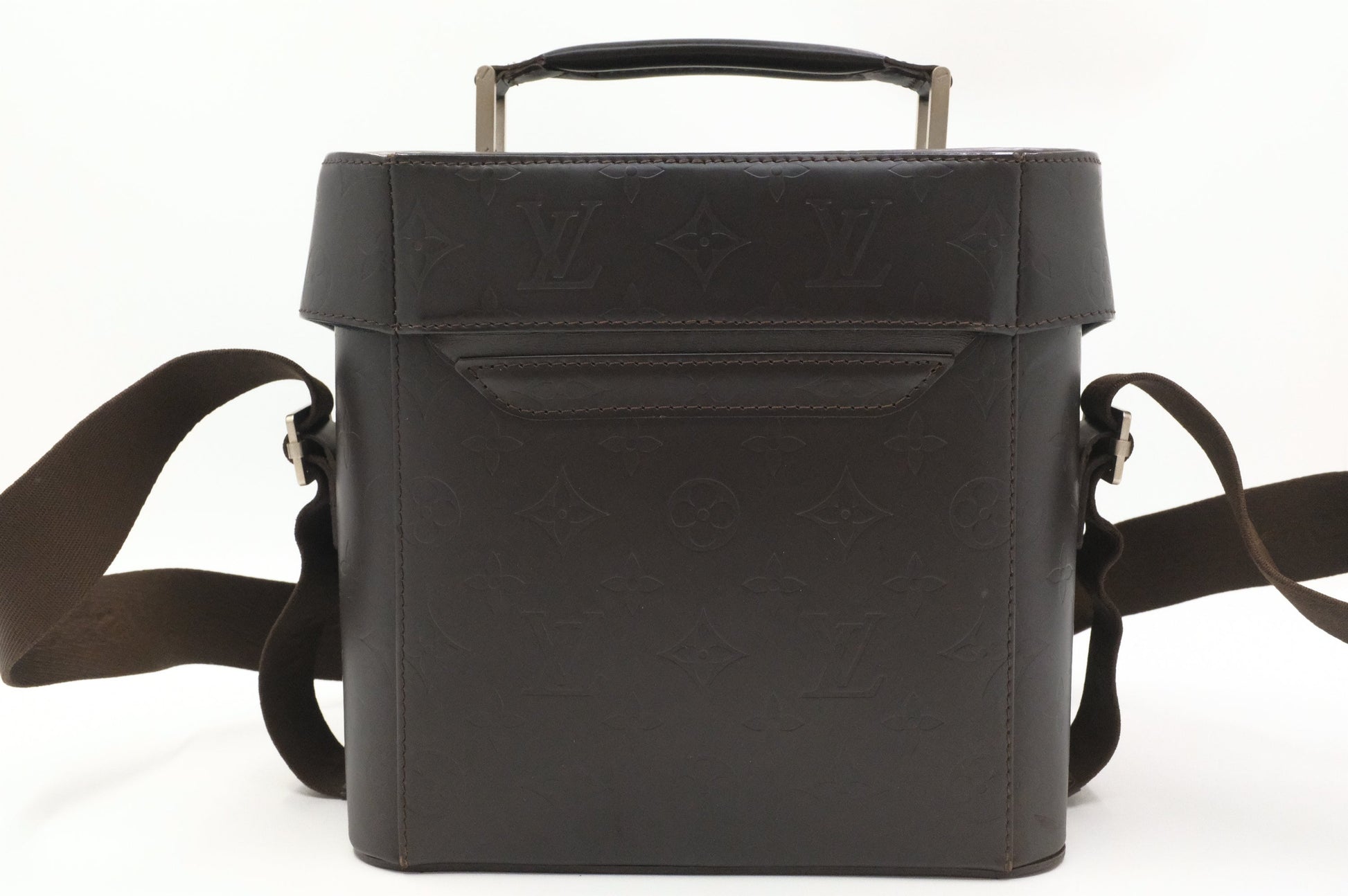Louis Vuitton Charlie Dark Matte Leather Brown Handbag