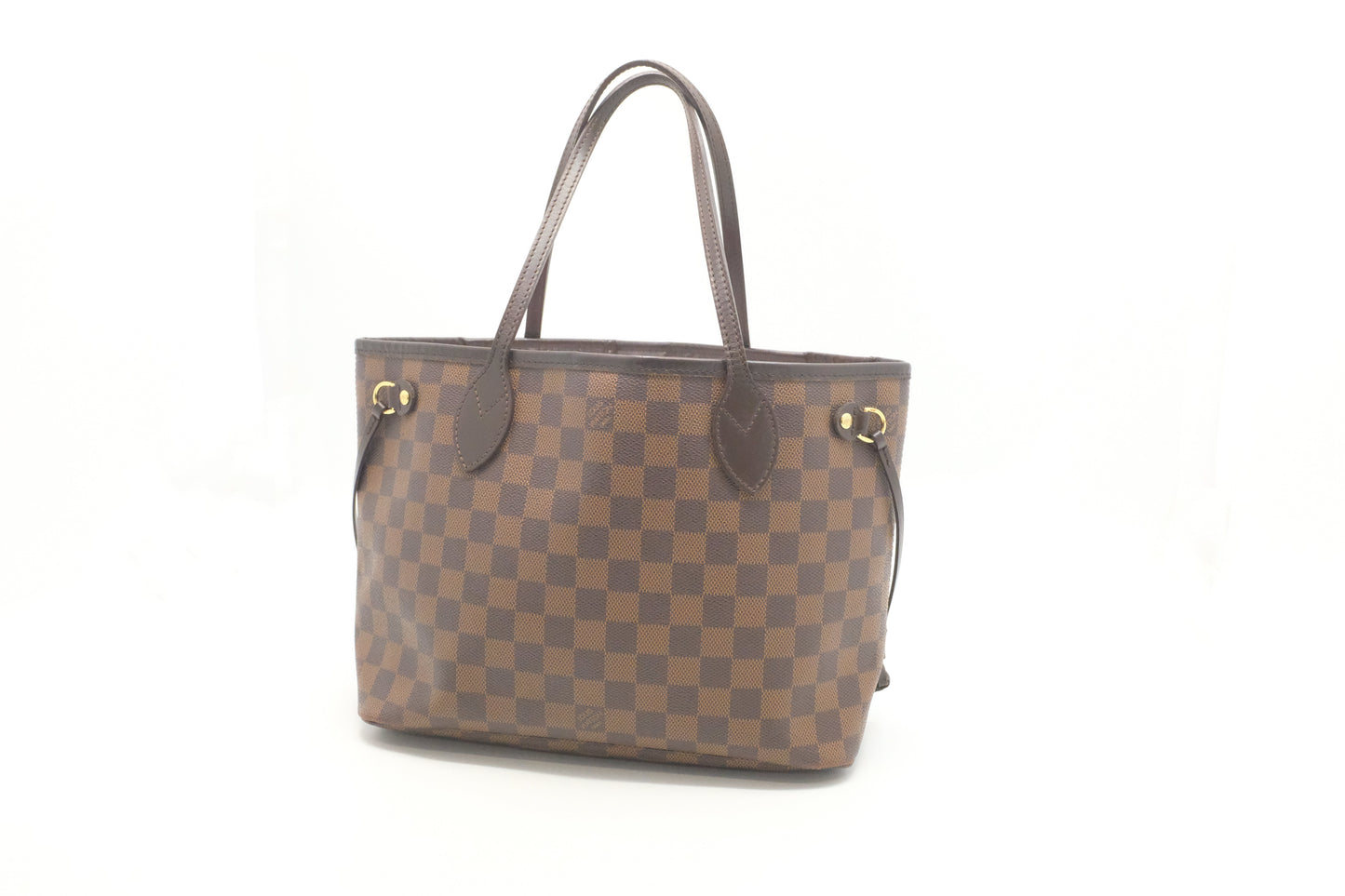 Louis Vuitton Neverfull PM Ebene Damier Canvas Tote Bag