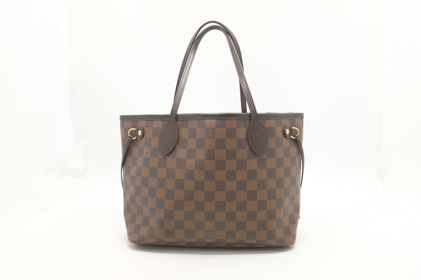 Louis Vuitton Neverfull PM Ebene Damier Canvas Tote Bag