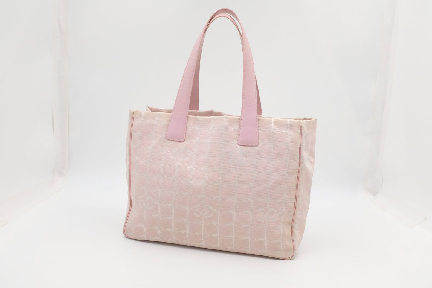 Chanel New Line Pink Canvas Travel Bag Canvas 1